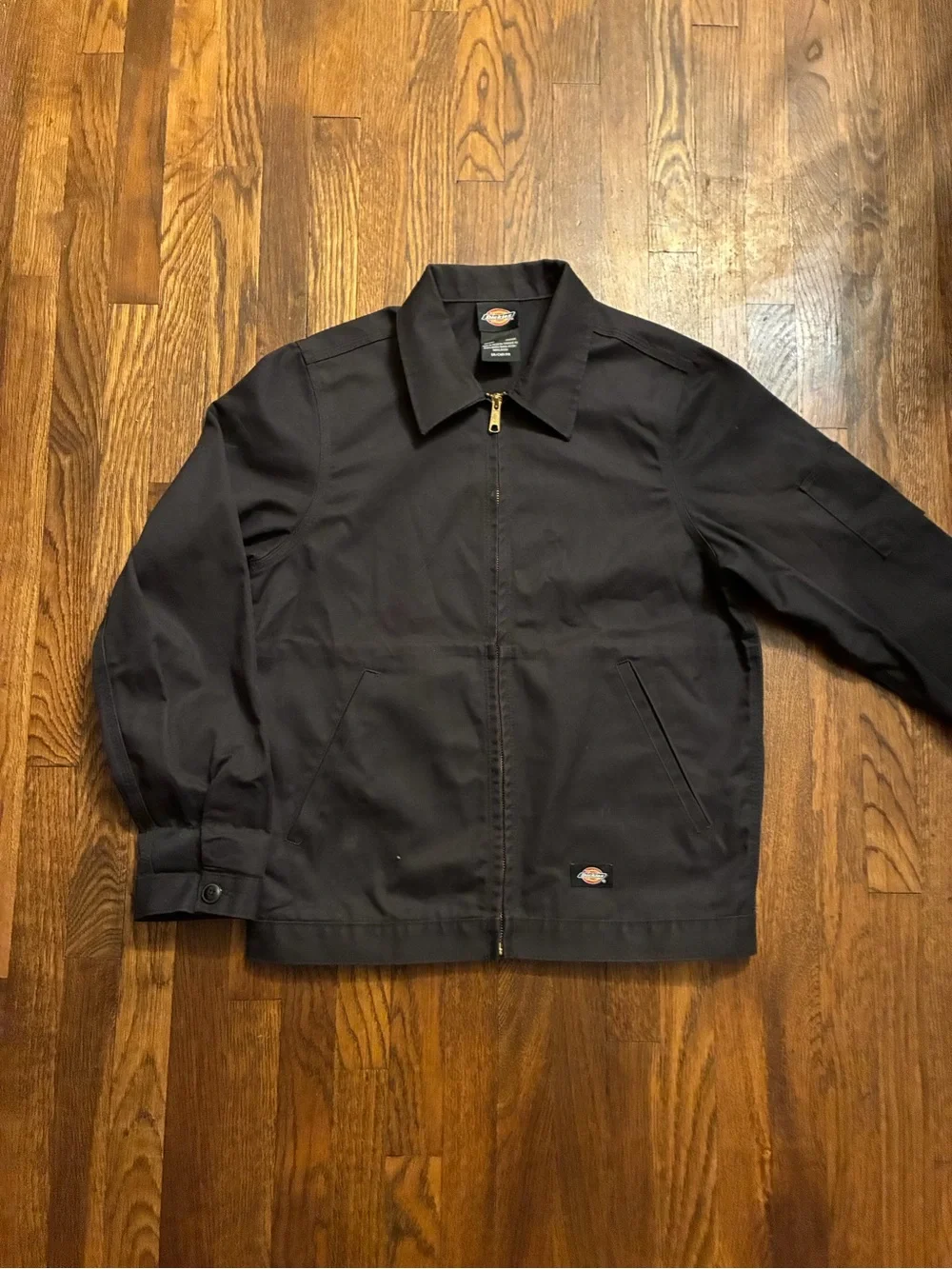 Dickies Men's Black Zip Front Work Jacket